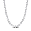 Thumbnail Image 1 of Previously Owned - 1 CT. T.W. Diamond Graduated Tennis Necklace in Sterling Silver – 17"