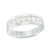Thumbnail Image 1 of Previously Owned - 3/4 CT. T.W. Diamond Seven Stone Wedding Band in 10K White Gold