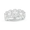 Thumbnail Image 1 of Previously Owned - 3 CT. T.W. Oval Lab-Grown Diamond Frame Five Stone Ring in 14K White Gold (F/VS2)