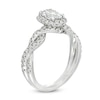 Thumbnail Image 3 of Previously Owned - Kleinfeld® x Zales 1-3/4 CT. T.W. Oval Lab-Grown Diamond Frame Twist Engagement Ring in Platinum