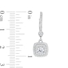 Thumbnail Image 3 of Previously Owned - 3/4 CT. T.W. Diamond Double Cushion-Shaped Frame Drop Earrings in 10K White Gold
