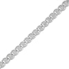 Thumbnail Image 1 of Previously Owned - 1 CT. T.W. Multi-Diamond Cascading Line Bracelet in Sterling Silver - 7.25"