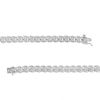 Thumbnail Image 3 of Previously Owned - 1 CT. T.W. Multi-Diamond Cascading Line Bracelet in Sterling Silver - 7.25"