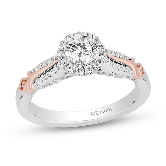 Previously Owned - Enchanted Disney Frozen 10th Anniversary 3/4 CT. T.w. Diamond Engagement Ring in 14K Two-Tone Gold
