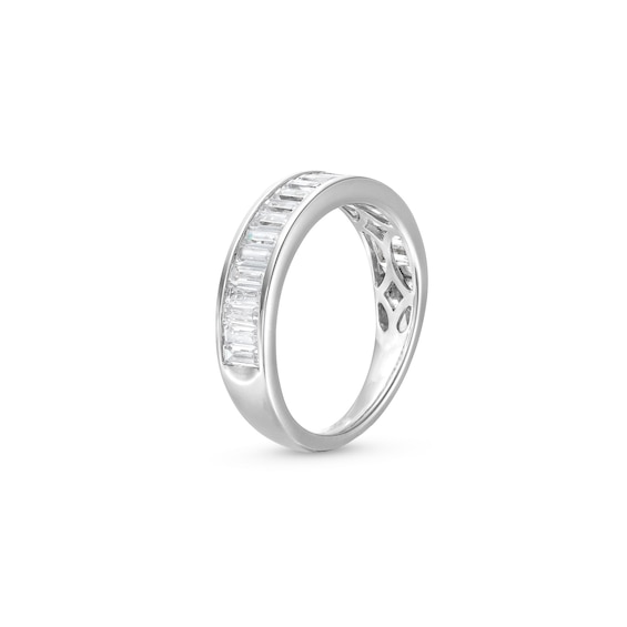 Previously Owned - 1 CT. T.w. Baguette-Cut Lab-Grown Diamond Band in 14K White Gold (F/Vs2)