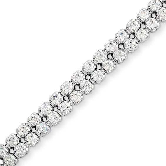 Previously Owned - 2 CT. T.w. Lab-Grown Diamond Tennis Bracelet in 14K White Gold (F/Si2)