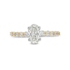 Thumbnail Image 4 of Previously Owned - 1-1/2 CT. T.W. Oval Lab-Grown Diamond Engagement Ring in 14K Gold (I/SI2)