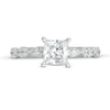 Thumbnail Image 4 of Previously Owned - 1-1/3 CT. T.W. Princess-Cut Diamond Engagement Ring in 14K White Gold