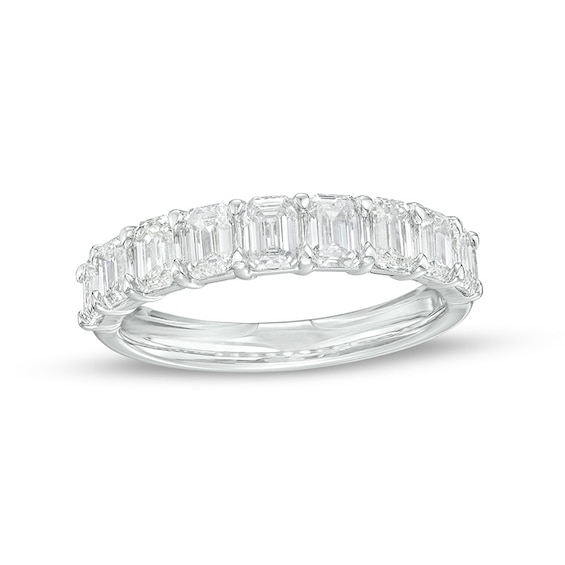 Previously Owned - 1-3/4 CT. T.w. Emerald-Cut Diamond Anniversary Band in 14K White Gold (I/Si2)