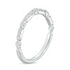 Thumbnail Image 3 of Previously Owned - 1/4 CT. T.W. Diamond Alternating Anniversary Band in 10K White Gold