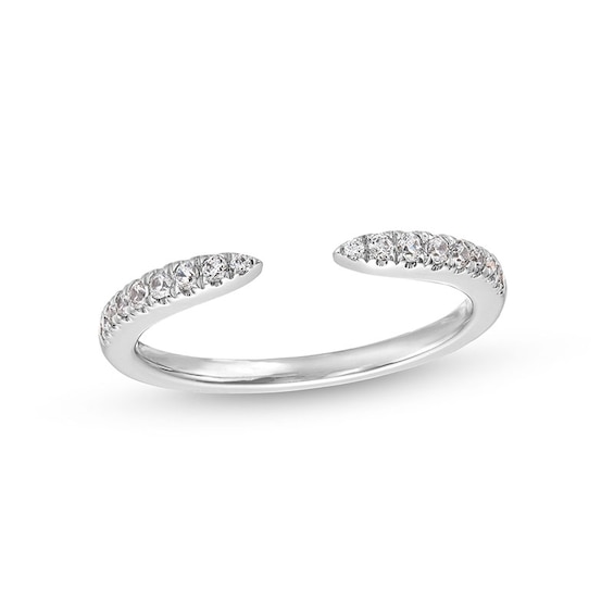 Previously Owned - 1/6 CT. T.w. Diamond Tapered Open Shank Band in 10K White Gold