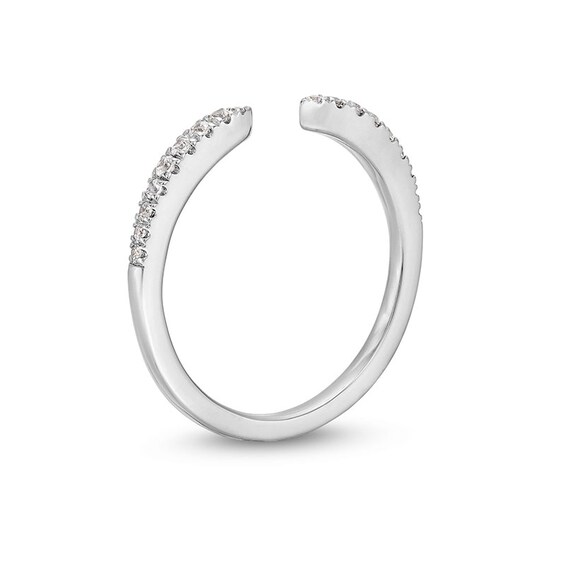 Previously Owned - 1/6 CT. T.w. Diamond Tapered Open Shank Band in 10K White Gold