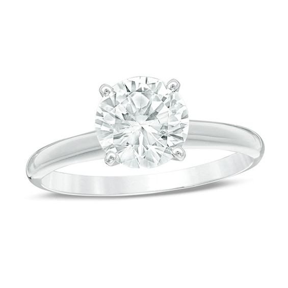 Previously Owned - 2 CT. Diamond Solitaire Engagement Ring in 14K White Gold (I/I1)