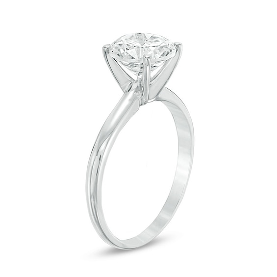 Previously Owned - 2 CT. Diamond Solitaire Engagement Ring in 14K White Gold (I/I1)