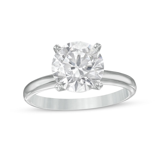 Previously Owned - 3 CT. Diamond Solitaire Engagement Ring in 14K White Gold (I/I2)
