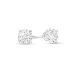 Previously Owned - 1/2 CT. T.W. Diamond Solitaire Stud Earrings in 14K White Gold (I/I1)