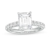 Thumbnail Image 1 of Previously Owned - 2-1/2 CT. T.W. Emerald-Cut Lab-Grown Diamond Engagement Ring in 14K White Gold (F/VS2)