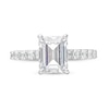 Thumbnail Image 4 of Previously Owned - 2-1/2 CT. T.W. Emerald-Cut Lab-Grown Diamond Engagement Ring in 14K White Gold (F/VS2)