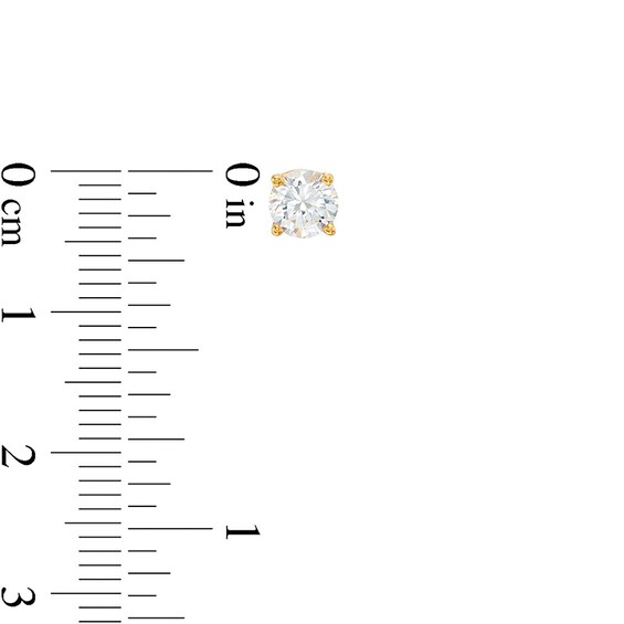 Previously Owned - 1 CT. T.w. Diamond Solitaire Stud Earrings in 14K Gold (J/I3)
