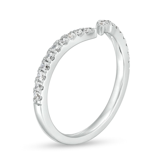 Previously Owned - 1/4 CT. T.w. Diamond Open Contour Anniversary Band in 14K White Gold - Size 7