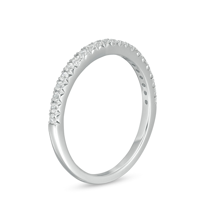 Main Image 3 of Previously Owned - 1/4 CT. T.W. Lab-Grown Diamond Band in 14K White Gold (F/VS2)