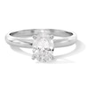 Thumbnail Image 1 of Previously Owned - 1 CT. Oval Lab-Grown Diamond Solitaire Engagement Ring in 14K White Gold (F/VS2)