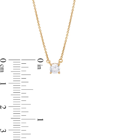 Previously Owned - 1/3 CT. Lab-Grown Diamond Solitaire Necklace in 14K Gold (F/Si2)