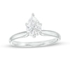 Thumbnail Image 1 of Previously Owned - 1 CT. Pear-Shaped Lab-Grown Diamond Solitaire Engagement Ring in 14K White Gold (F/VS2)