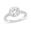 Thumbnail Image 1 of Previously Owned - 2 CT. T.W. Lab-Grown Diamond Frame Engagement Ring in 14K White Gold (F/SI2)