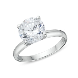 Previously Owned - 3 CT. Lab-Grown Diamond Solitaire Engagement Ring in 14K White Gold (I/SI2)