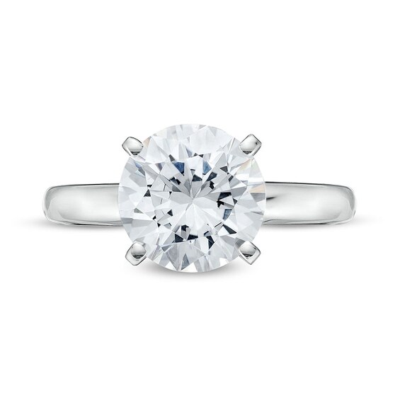 Previously Owned - 3 CT. Lab-Grown Diamond Solitaire Engagement Ring in 14K White Gold (I/Si2)