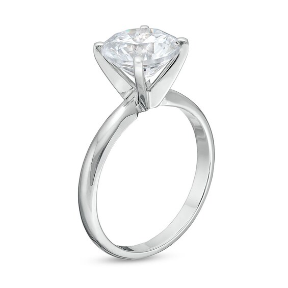 Previously Owned - 3 CT. Lab-Grown Diamond Solitaire Engagement Ring in 14K White Gold (I/Si2)