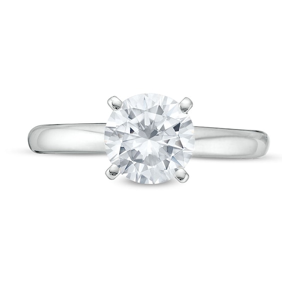 Previously Owned - 1-1/2 CT. Lab-Grown Diamond Solitaire Engagement Ring in 14K White Gold (I/Si2)