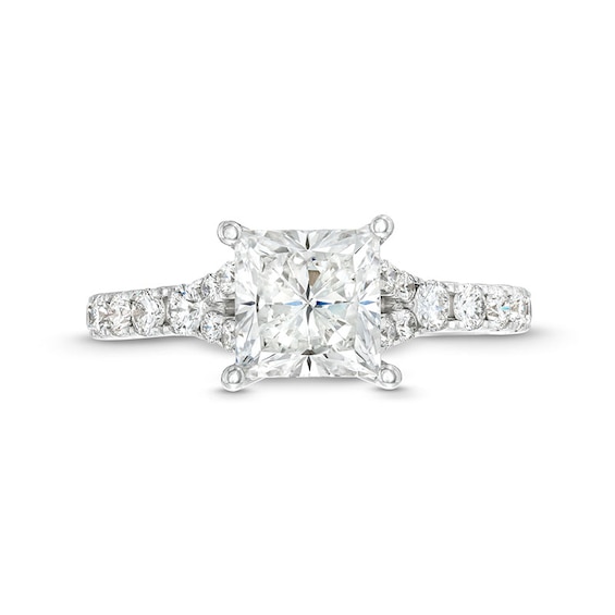 Previously Owned - Vera Wang Love Collection 2-1/2 CT. T.w. Princess Lab-Grown Diamond Engagement Ring in 14K White Gold