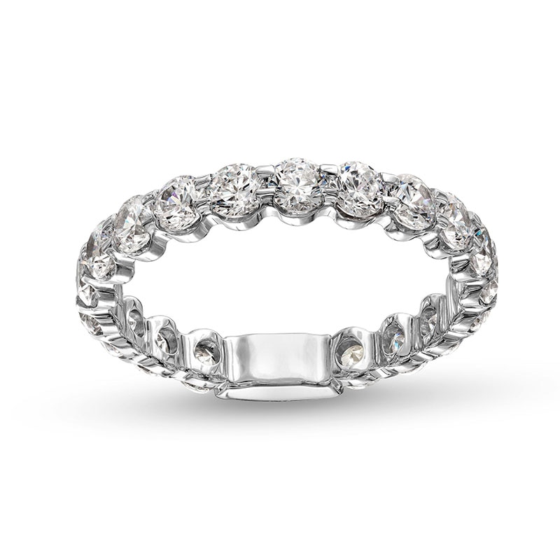 Main Image 1 of Previously Owned - 2 CT. T.W. Lab-Grown Diamond Eternity Anniversary Band in 14K White Gold (F/VS2)