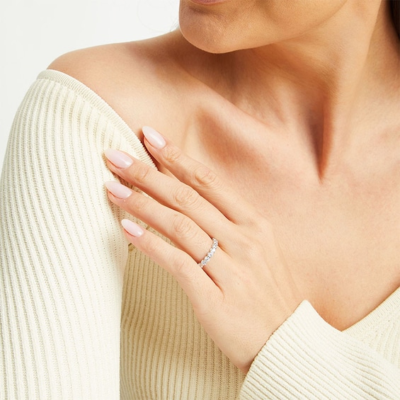 Previously Owned - 2 CT. T.w. Lab-Grown Diamond Eternity Anniversary Band in 14K White Gold (F/Vs2)