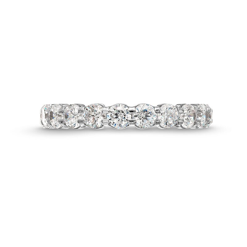 Main Image 4 of Previously Owned - 2 CT. T.W. Lab-Grown Diamond Eternity Anniversary Band in 14K White Gold (F/VS2)