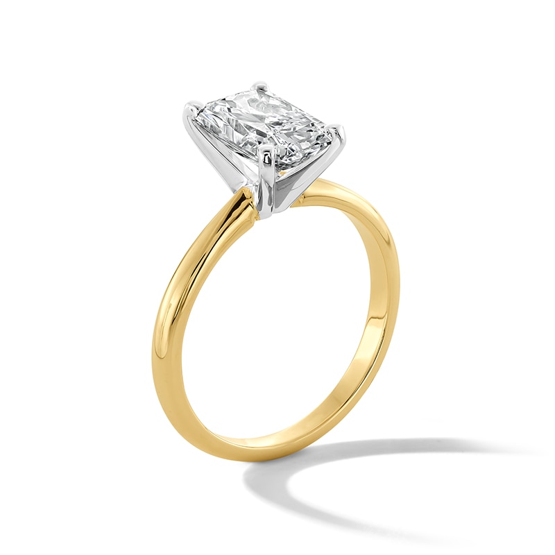 Main Image 3 of Previously Owned - 2 CT. Radiant-Cut Lab-Grown Diamond Solitaire Engagement Ring in 14K Gold (F/VS2)