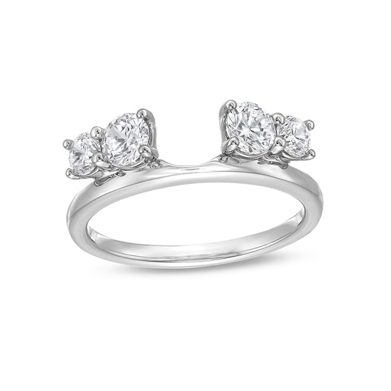Previously Owned - 1 CT. T.w. Lab-Grown Diamond Solitaire Enhancer in 14K White Gold (F/Vs2)