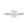 Thumbnail Image 4 of Previously Owned - 1-1/2 CT. T.W. Oval Lab-Grown Diamond Engagement Ring in 14K White Gold (I/SI2)
