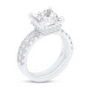Thumbnail Image 2 of Previously Owned - 4.29 CT. T.W. Princess-Cut Lab-Grown Diamond Bridal Set in 14K White Gold (F/VS2)
