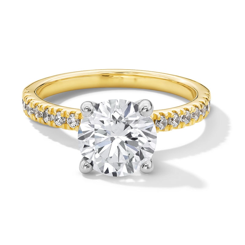 Main Image 1 of Previously Owned - 2-1/4 CT. T.W. Lab-Grown Diamond Engagement Ring in 14K Gold (I/SI2)