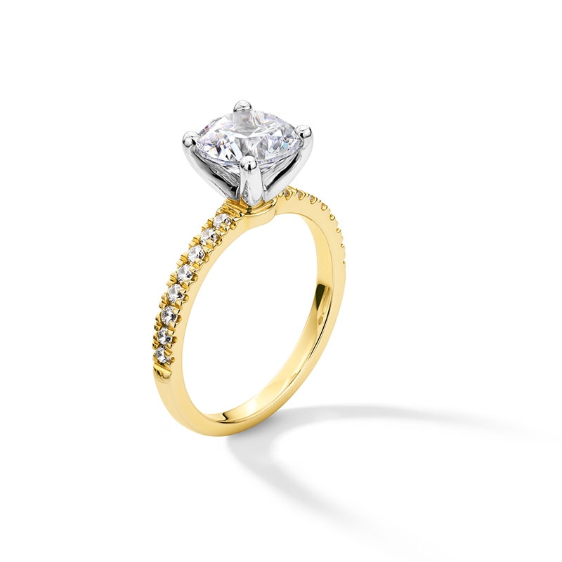 Main Image 3 of Previously Owned - 2-1/4 CT. T.W. Lab-Grown Diamond Engagement Ring in 14K Gold (I/SI2)