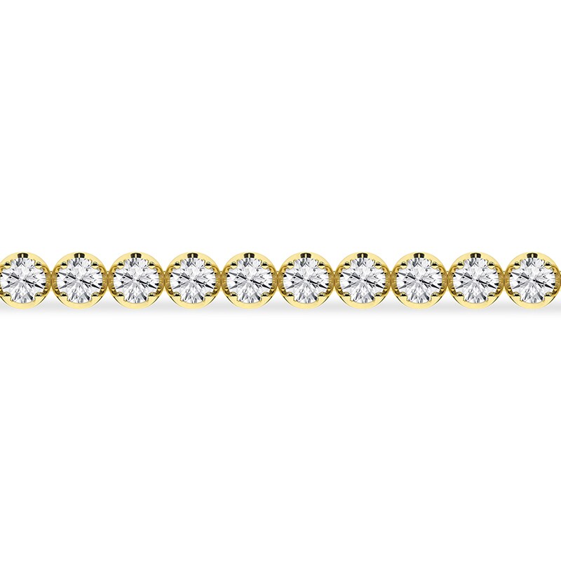 Main Image 2 of Previously Owned - 2 CT. T.W. Lab-Grown Diamond Tennis Bracelet in 14K Gold (F/SI2) - 7.25”