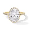 Thumbnail Image 1 of Previously Owned - 3-1/2 CT. T.W. Oval Lab-Grown Diamond Frame Engagement Ring in 14K Gold (F/VS2)