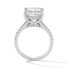 Thumbnail Image 4 of Previously Owned - 4-1/2 CT. T.W. Princess-Cut Lab-Grown Diamond Split Shank Engagement Ring in 14K White Gold (F/SI2)
