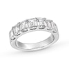 Thumbnail Image 1 of Previously Owned - 3 CT. T.W. Emerald-Cut Lab-Grown Diamond Seven Stone Anniversary Band in 14K White Gold (F/SI2)