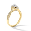 Thumbnail Image 3 of Previously Owned - 1 CT. T.W. Pear-Shaped Lab-Grown Diamond Frame Crossover Shank Engagement Ring in 14K Gold (F/SI2)