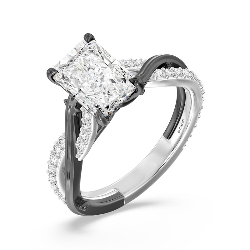 Main Image 1 of Previously Owned - Enchanted Star Villains Maleficent 2-1/4 CT. T.W. Radiant Lab-Grown Diamond Ring in White Gold