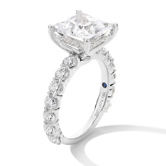 Previously Owned - Vera Wang Love Collection 5-1/2 Ctw. Princess-Cut Lab-Grown Diamond Engagement Ring in 14K White Gold